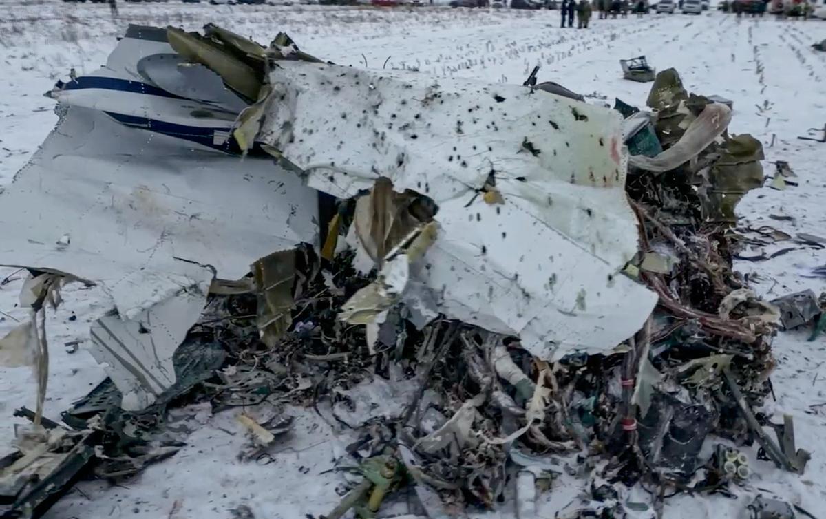 Wreckage of the plane. Photo: Russian Investigative Committee