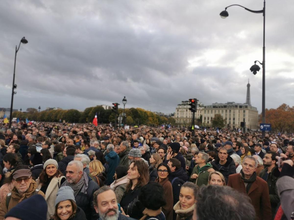 Протестующие против антисемитизма в Париже. Фото: Юрий Сафронов / специально для «Новой-Европа».