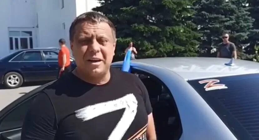 Local businessman Oleksandr Tretyak. Photo: a video screenshot