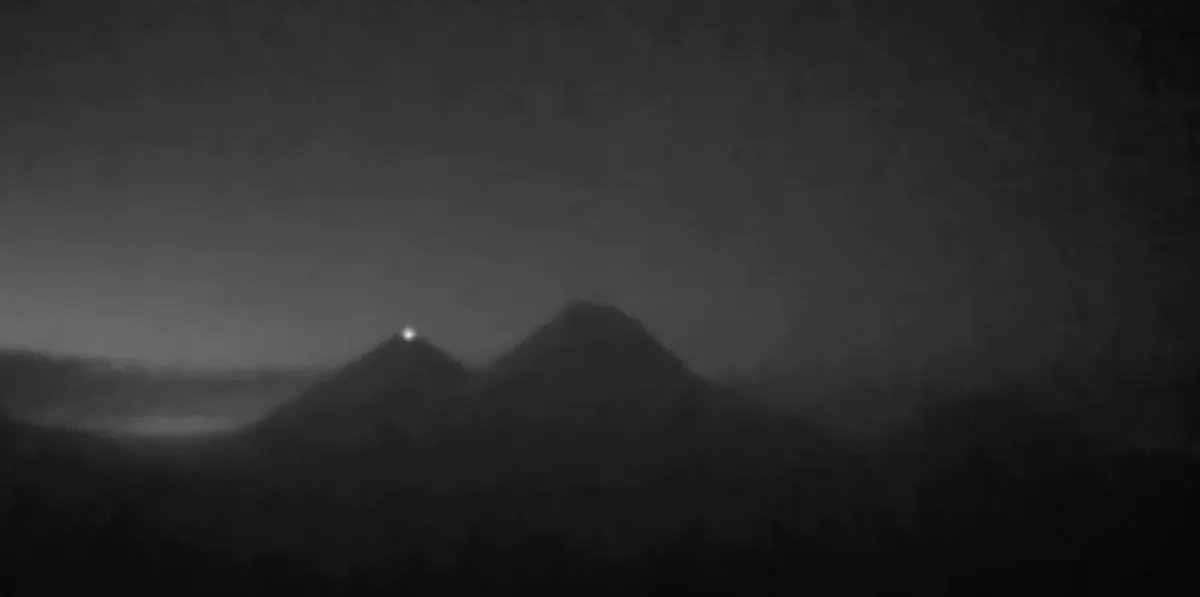 Photo: Klyuchevskaya Sopka, highest volcano in Eurasia, eruption