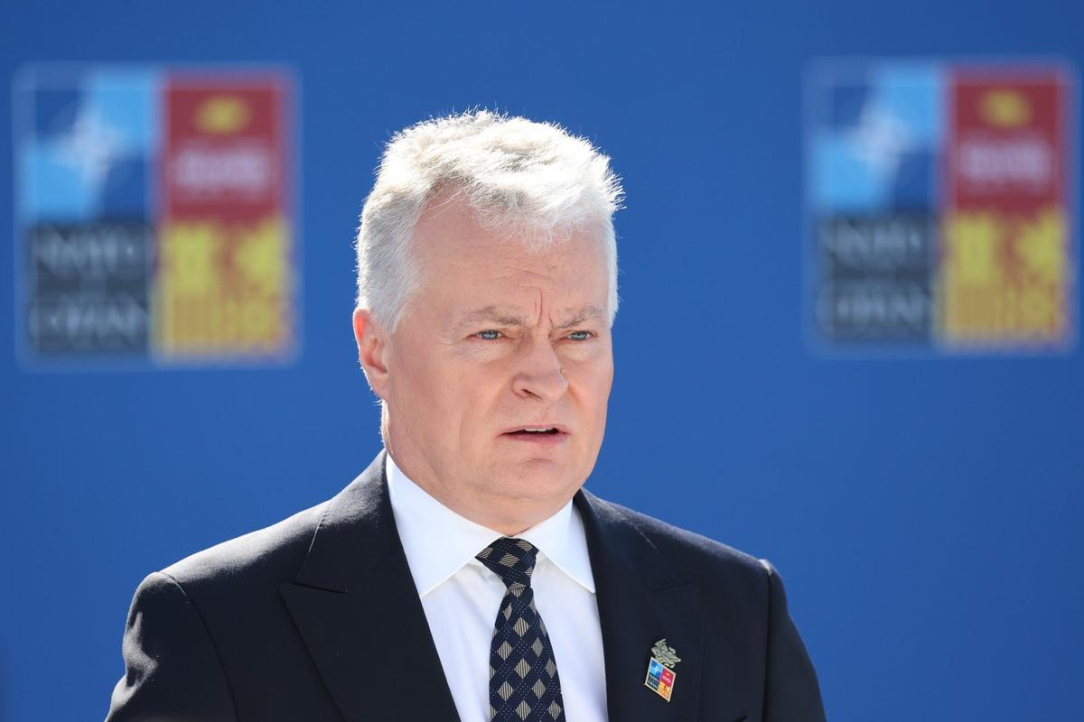 Президент Литвы Гитанас Науседа. Фото: Jakub Porzycki / NurPhoto / Getty Images