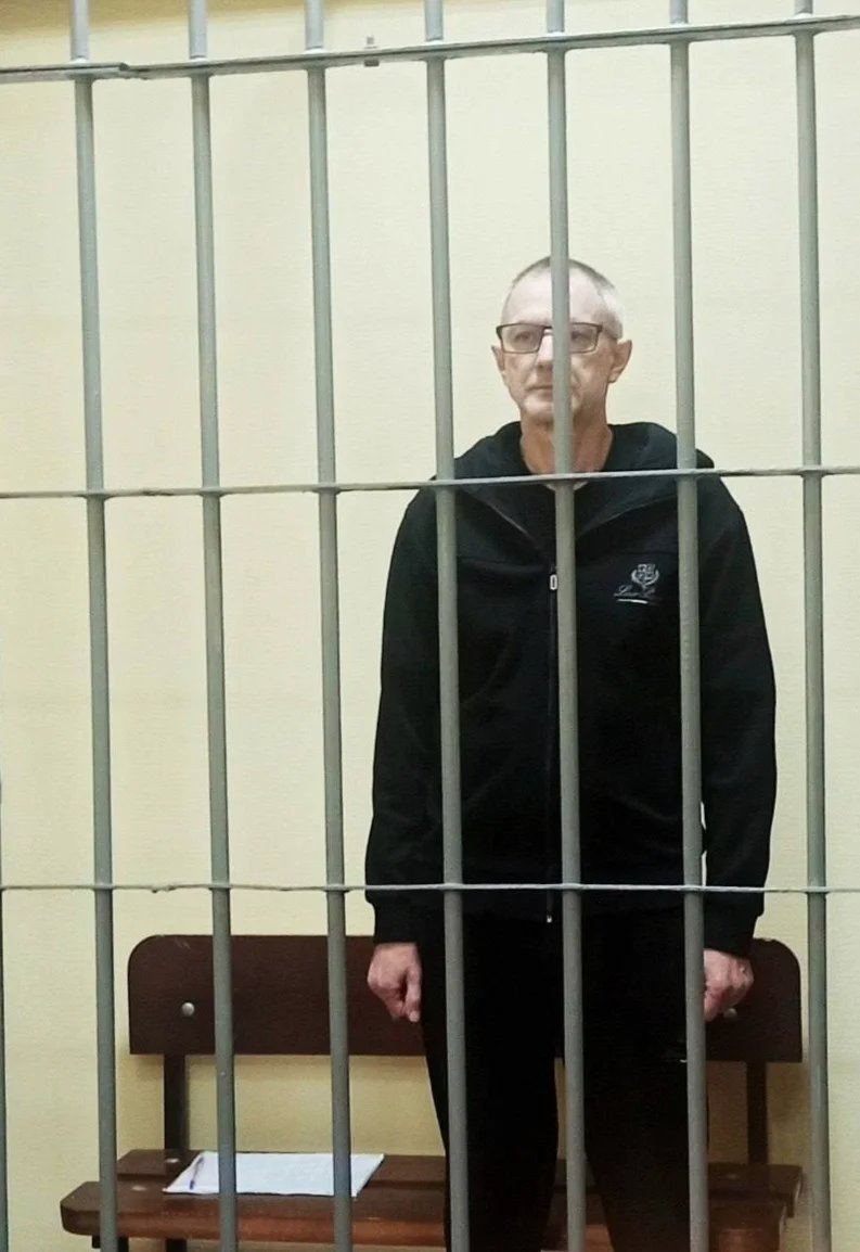 Serhiy Tsyhipa at the court hearing. Photo from private archive