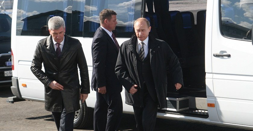 Валерий Израйлит и Владимир Путин. Фото:  Новотранс
