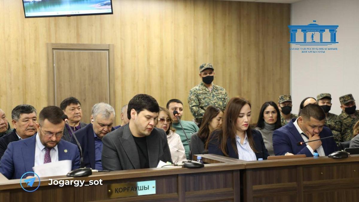 Заседание суда по делу Куандыка Бишимбаева. Фото: Верховный Суд Республики Казахстан