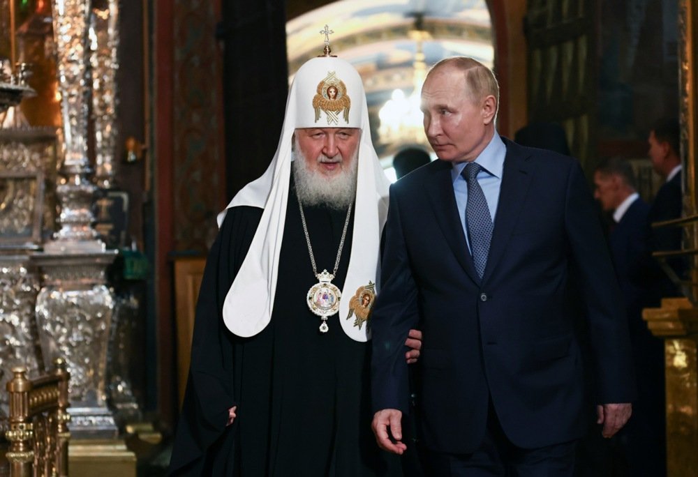 Vladimir Putin and Patriarch Kirill visit the Trinity Cathedral in Moscow Russia, 26 June 2024. Photo: Mikhail Tereschenko / EPA