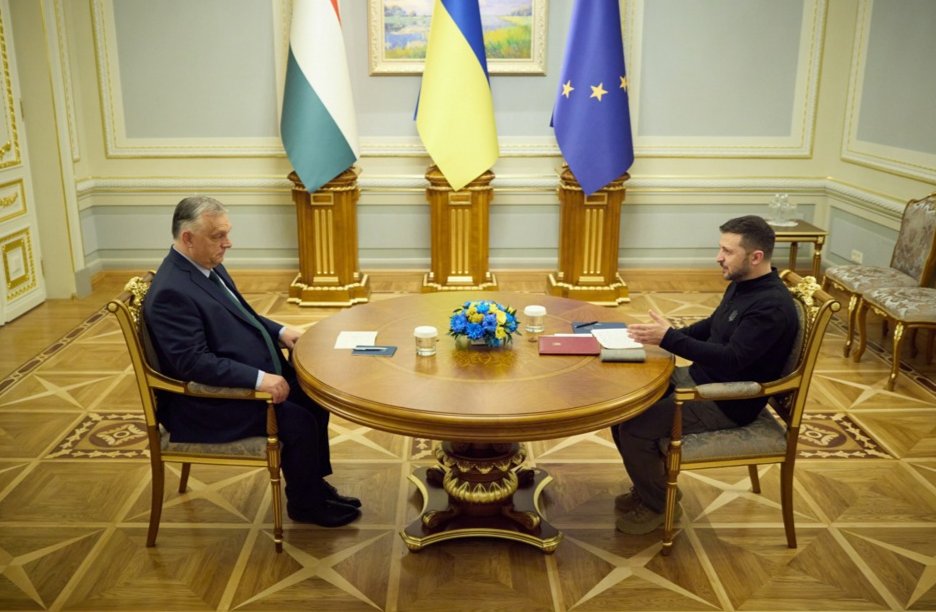 Zelensky and Orbán during their talks in Kyiv on 2 July. Photo: EPA-EFE/UKRAINIAN PRESIDENTIAL PRESS SERVICE
