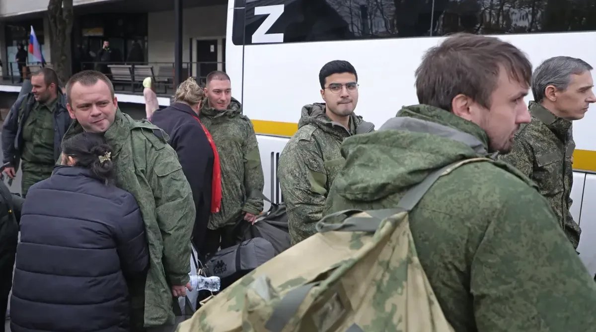 Mobilisation assembly point in Moscow. Photo: EPA-EFE/MAXIM SHIPENKOV