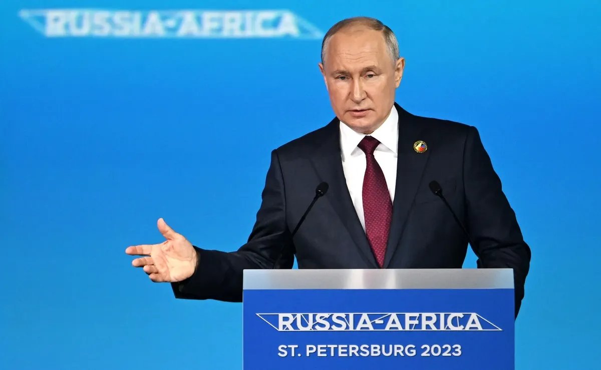 Putin at the Russia-Africa forum. Photo:  kremlin.ru