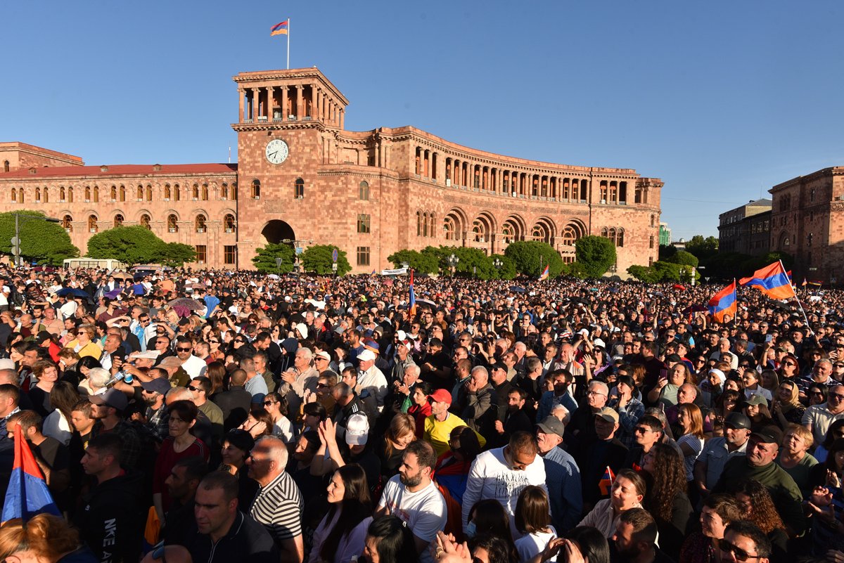 Митинг в Ереване, 9 мая 2024 года. Фото: Narek Aleksanyan