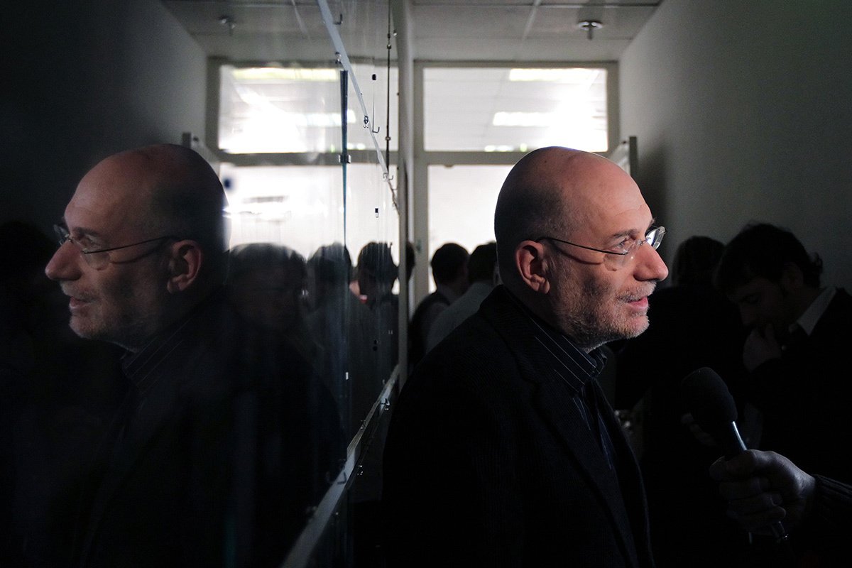 Григорий Чхартишвили, известный как Борис Акунин, на встрече оппозиционных лидеров, Москва, 26 января 2012 года. Фото: Максим Шипенков / EPA