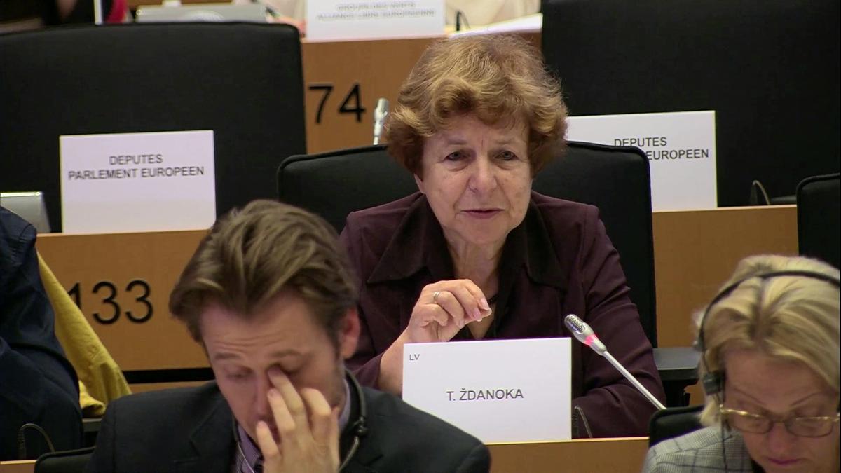 Депутат Европейского парламента от Латвии Татьяна Жданок. Фото: Facebook / tatjana.zdanoka