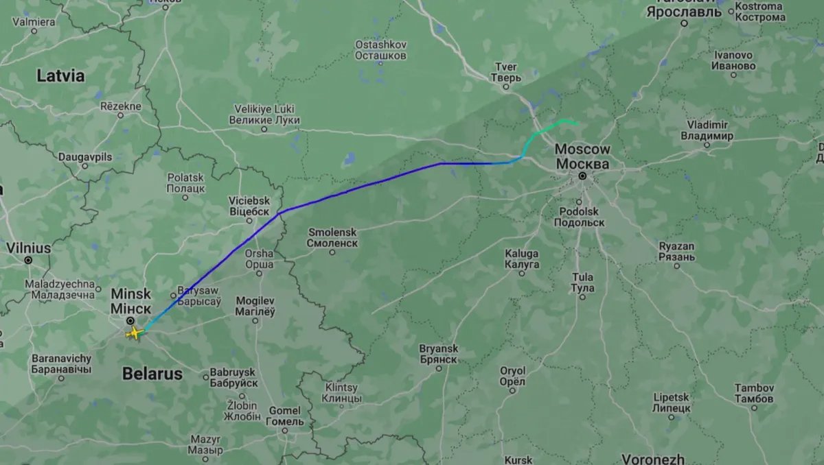 Screenshot: Flightradar24