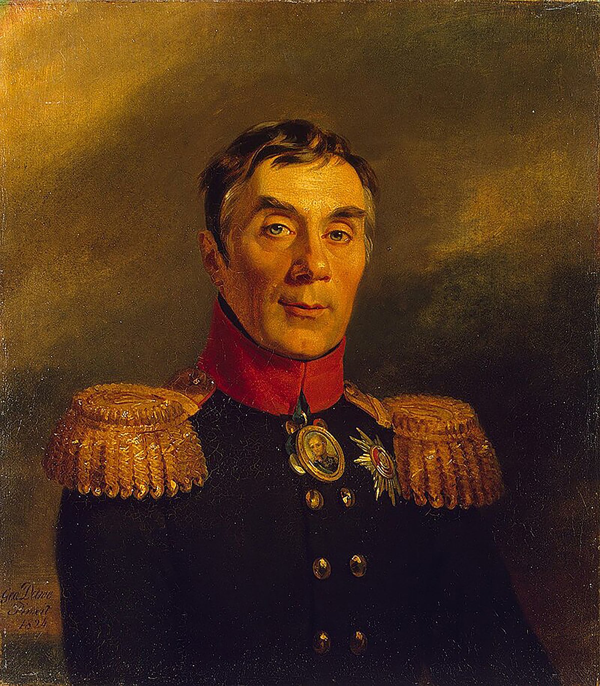 Портрет графа А. А. Аракчеева работы Джорджо Доу, 1824. Источник: Общественное достояние / Wikimedia