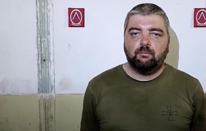 Максим Буткевич в плену. Фото: скрин  видео