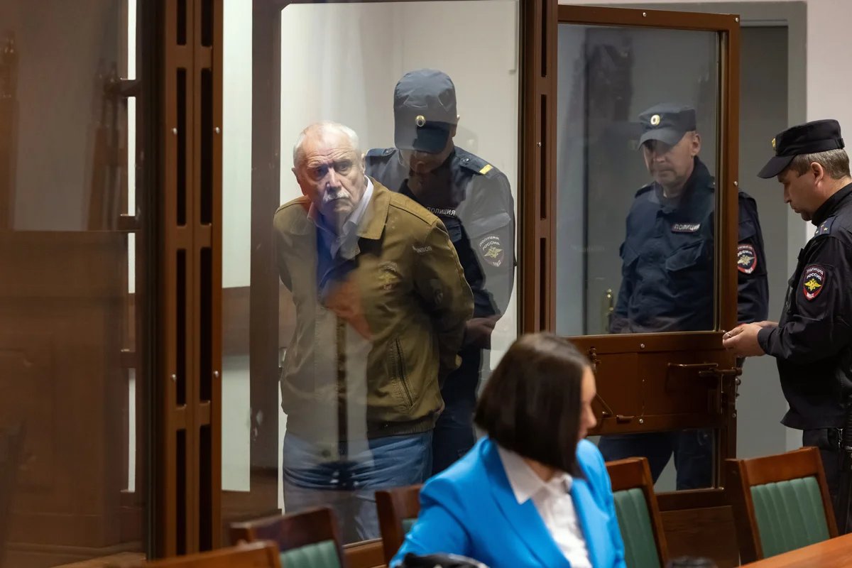 Anatoly Maslov at his treason trial in St. Petersburg, 21 May 2024. Photo: Andrey Bok / Kommersant / Sipa USA / Vida Press
