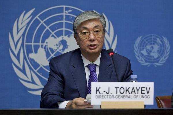 Касым-Жомарт Токаев на должности генерального директора ООН в Женеве. Фото: Wikipedia