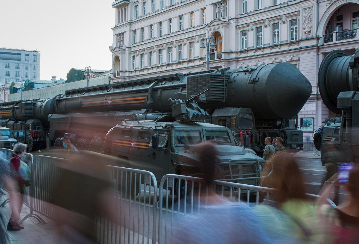 RS-24 Yars strategic nuclear missile. Photo: Andrey Rudakov / Bloomberg / Getty Images