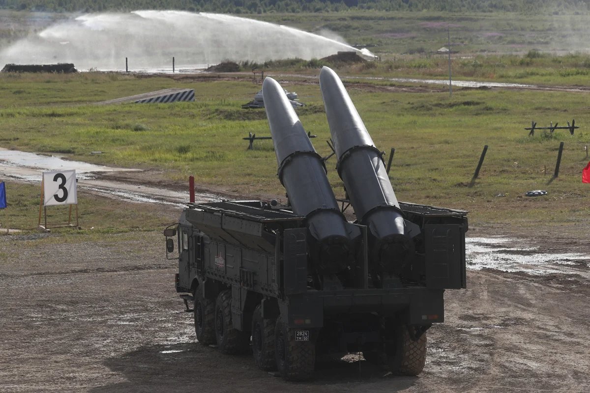 A Russian Iskander-M mobile short-range ballistic missile launcher on show at the Moscow region’s Patriot Park, 25 June 2019. Photo: EPA-EFE/MAXIM SHIPENKOV