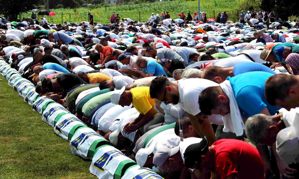 Годовщина резни в Сребренице, Босния и Герцеговина, июль 2023 года. Фото: EPA-EFE / FEHIM DEMIR