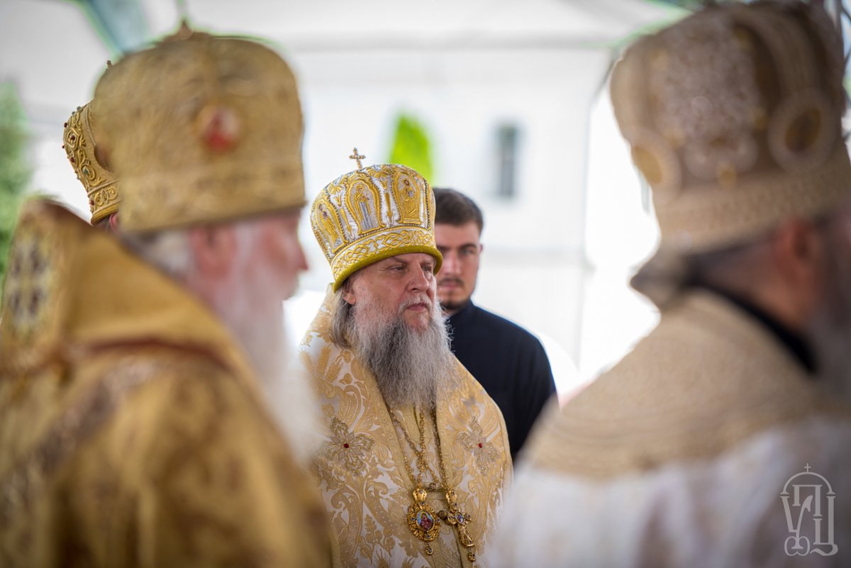 Ионафан на литургии в Свято-Успенской Киево-Печерской Лавре, 28 июля 2018 года. Фото:  Столичный Благовестник  / Flickr