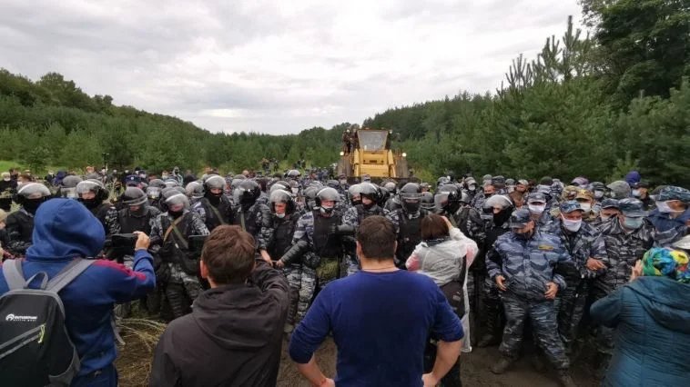 The Kushtau protests in 2020. Photo: social media