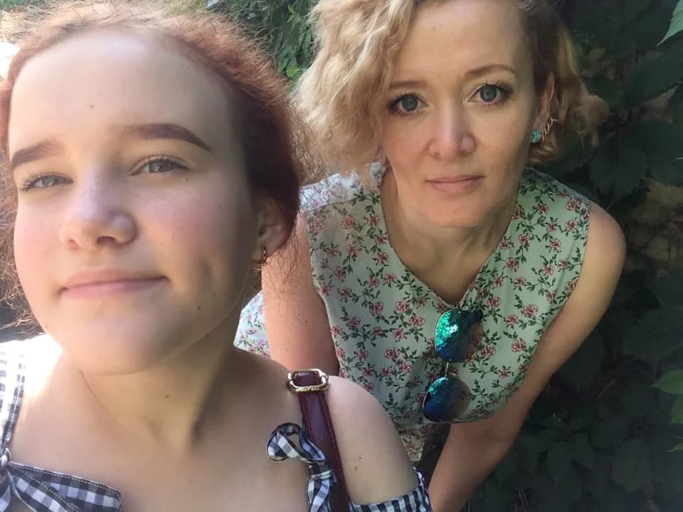 Anastasia Shevchenko (on the right) with her daughter Vlada. Photo: Vlada Shevchenko's Facebook 