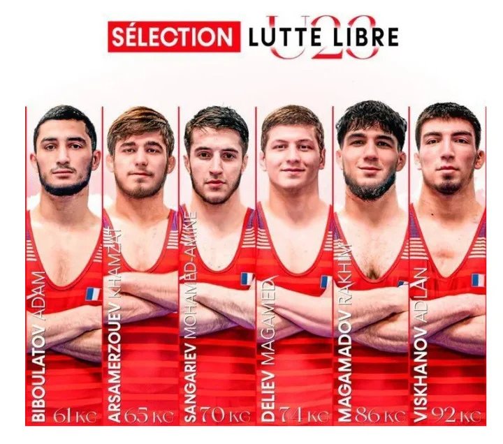 The French team at the 2023 European U23 Wrestling Championships