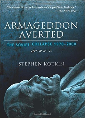 The cover of Kotkin's book Armageddon Averted