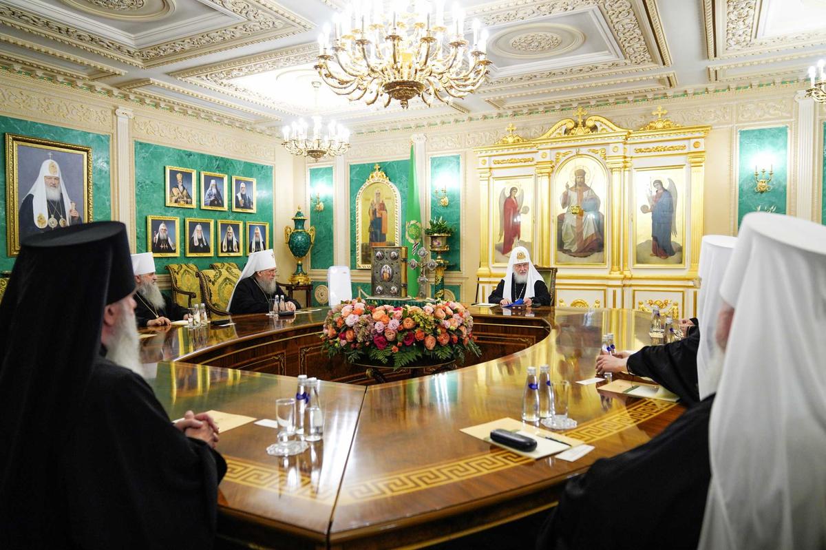Заседание Священного Синода Русской Православной Церкви, 7 июня 2022 года. Фото: священник Игорь Палкин
