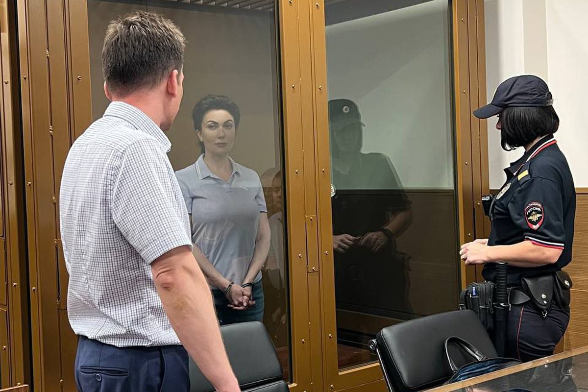 Арина Новосельская на заседании суда. Фото: moscowcourts / Telegram