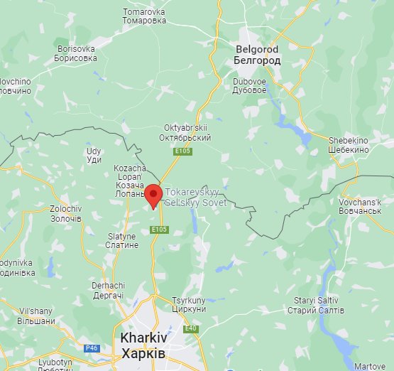 The Hoptivka border checkpoint is located halfway between Ukraine's Kharkiv and Russia's Belgorod