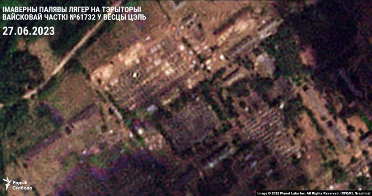 Спутниковый снимок от 27 июня. «Радио Свобода Беларусь»