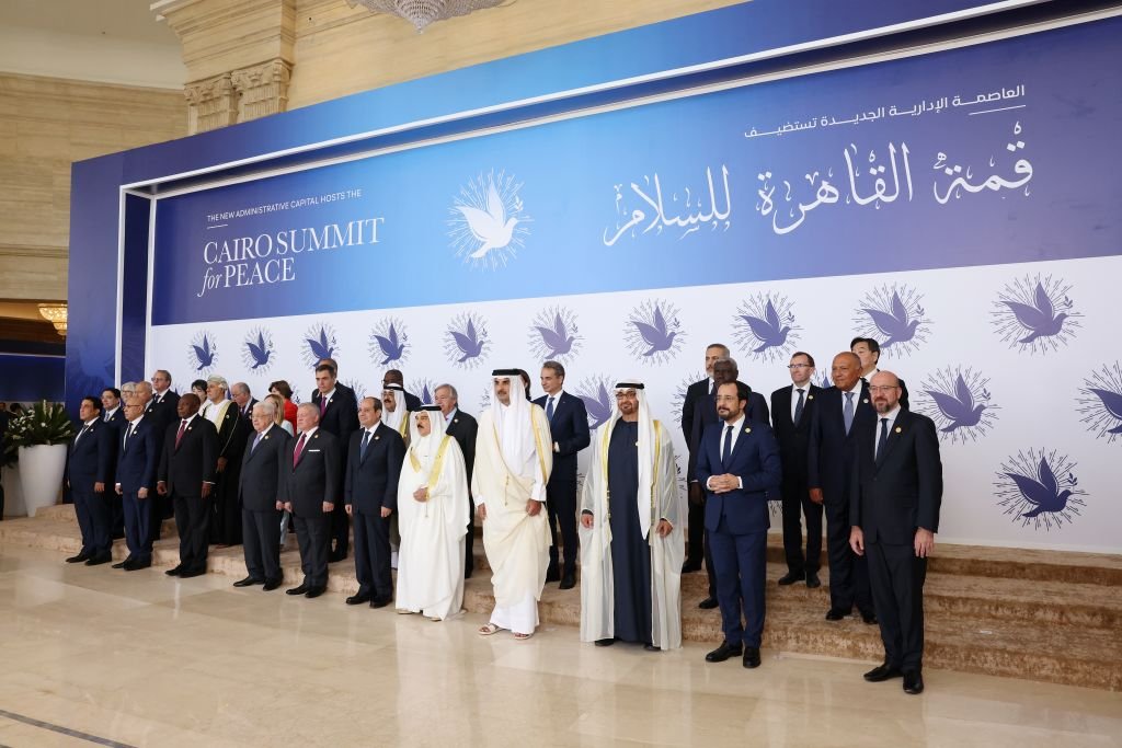 Участники «Саммита мира» в Каире, 21 октября 2023 года. Фото: EU Council / Pool / Handout / Anadolu / Getty Images