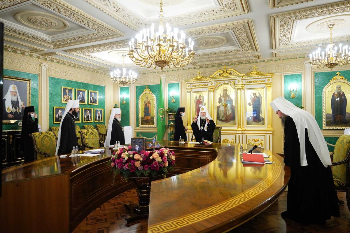 Заседание Священного Синода РПЦ. Фото: Пресс-служба РПЦ