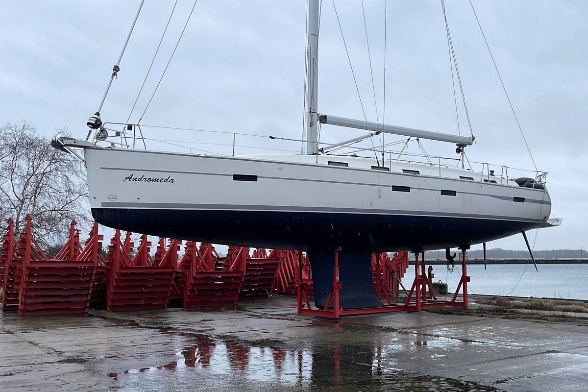 Яхта «Андромеда», на которой диверсанты добрались до места подрыва «Северных потоков». Фото: Oliver Denzer / Reuters / Scanpix / LETA