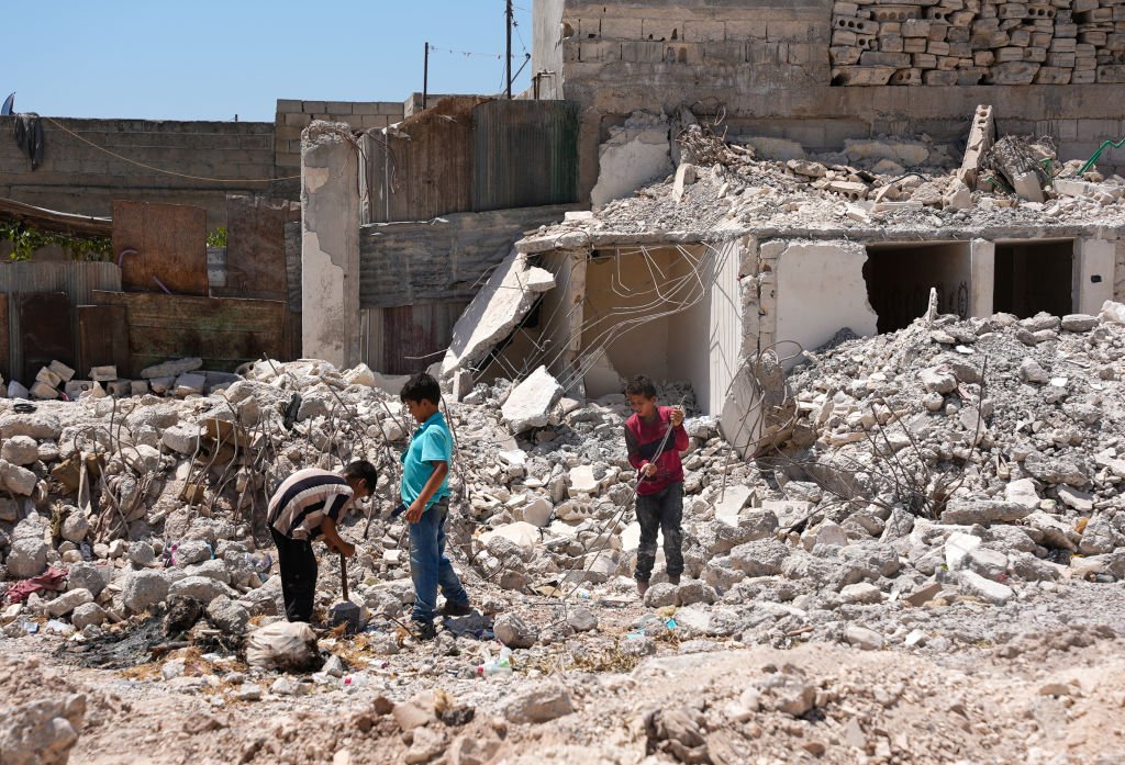 Последствия землетрясения в Сирии, август 2023 года. Фото: Rami Alsayed / NurPhoto / Getty Images