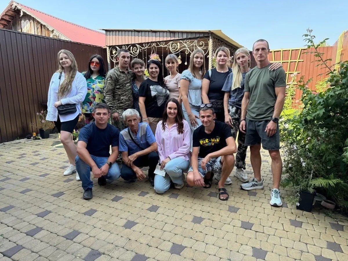 Maria Skrob and some volunteers. Photo: Maria Skrob’s social media / personal VK page