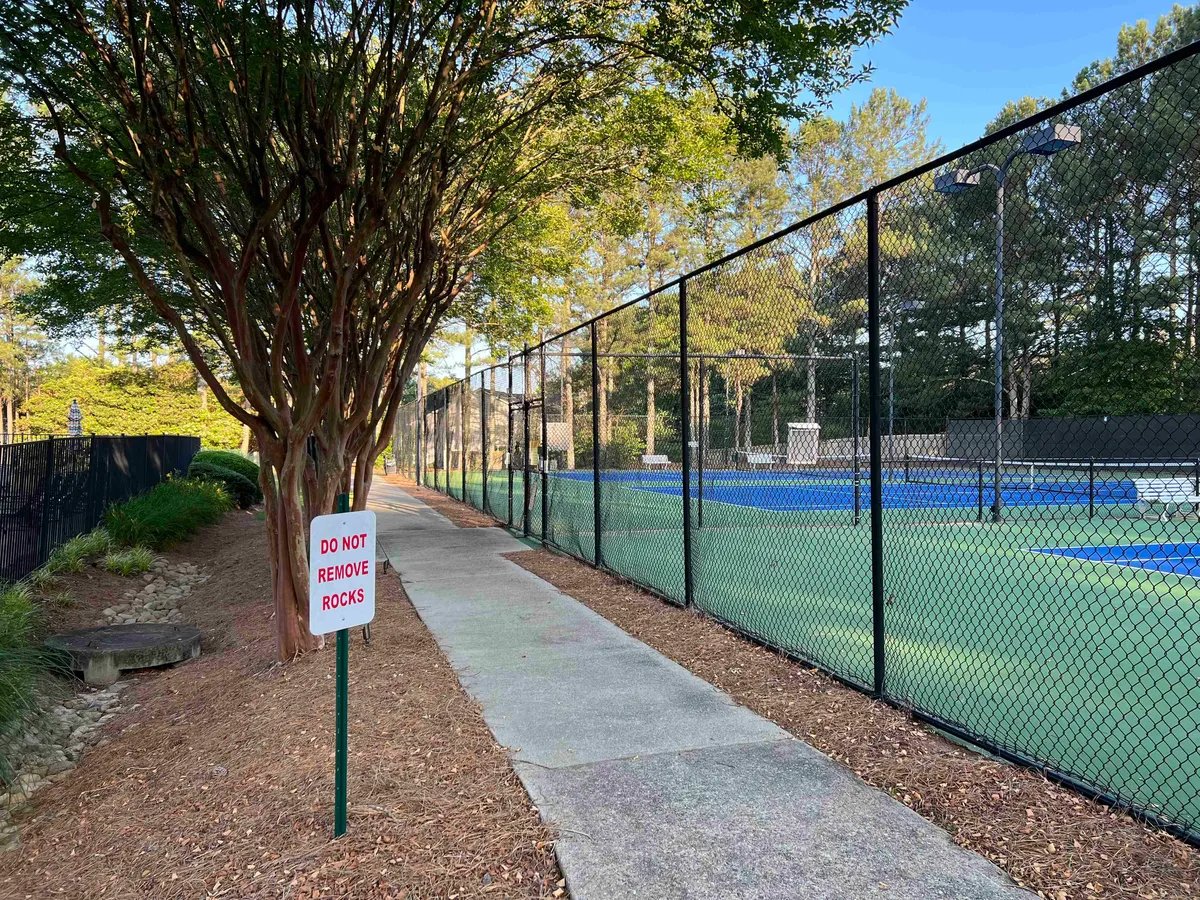 Tennis court in a subdivision in Atlanta suburbs. Photo courtesy of the author