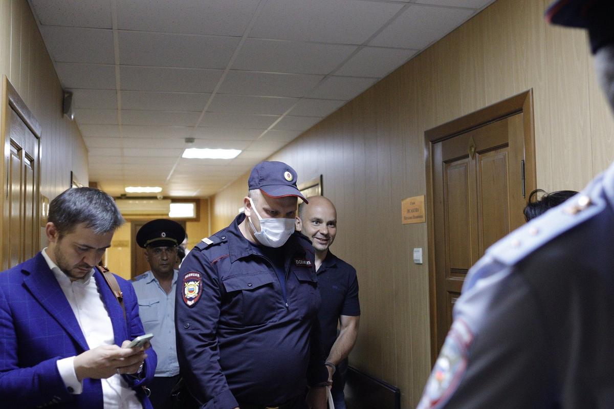Андрей Пивоваров в Ленинском районном суде Краснодара, июнь 2022 года. Фото: Facebook / aspivovarov