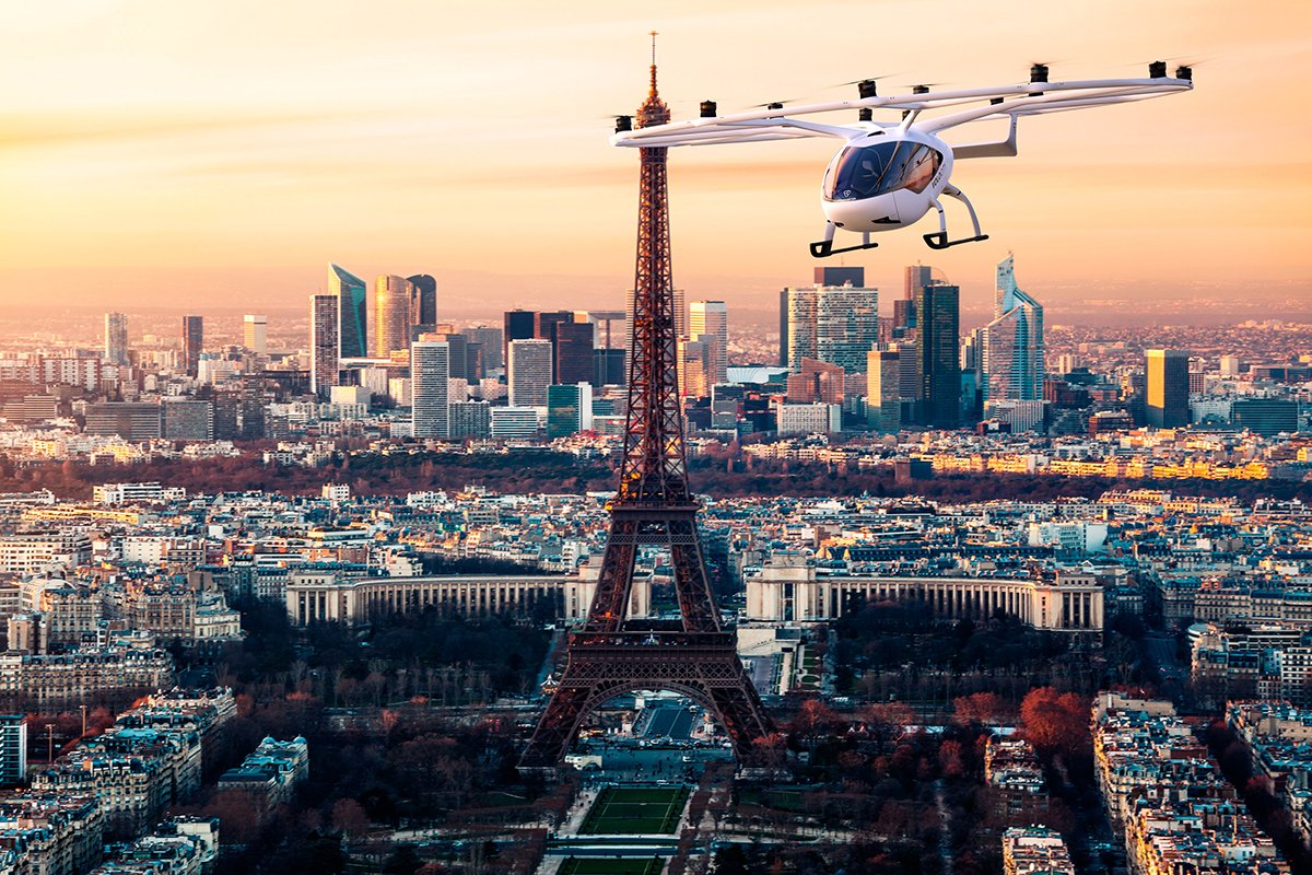 Volocopter станет первым промышленным игроком, который протестирует свое полномасштабное электрическое воздушное такси Velocity в Парижском регионе. Фото: Scanpix / LETA
