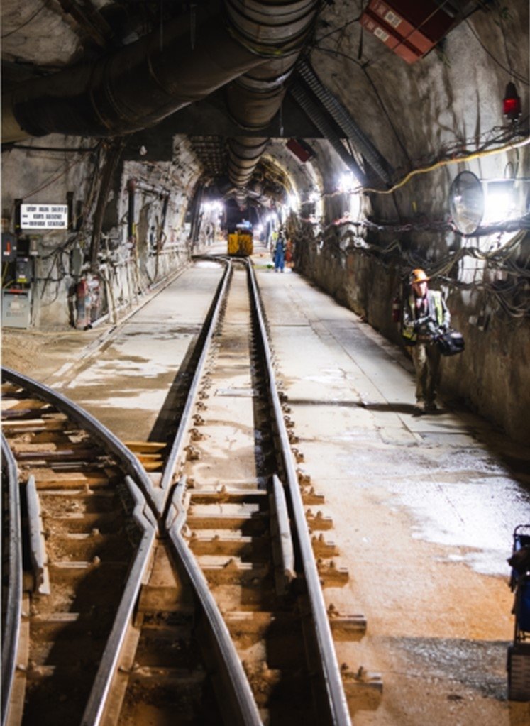 Фото: подземный тоннель на полигоне в Неваде/Минэнергетики США