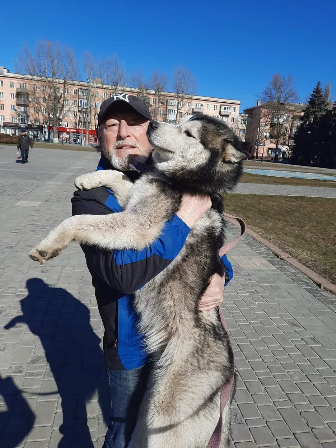 García with his favourite dog. Photo from private archive