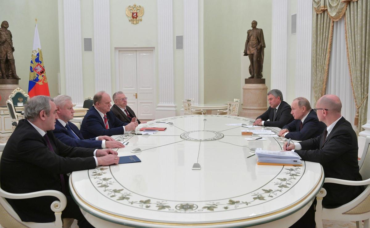 Встреча Путина с руководителями фракций Государственной Думы, 6 марта 2020 года. Фото: Kremlin