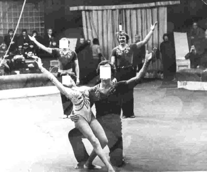 Mikhail Zhukov in the ring of the State Circus and Variety Art School, 1980. Photo contributed by Alexander Zhukov.