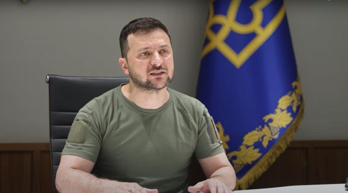 Скриншот выступления Зеленского.