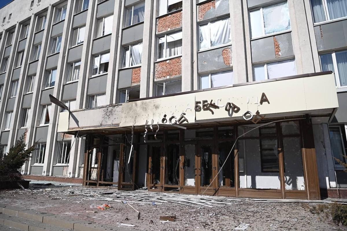 The aftermath of the attack on Belgorod. Photo: Valentin Demidov / VK
