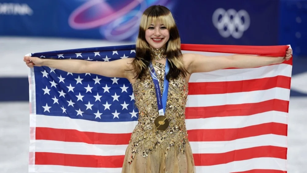 Алиса Лью выиграла золото во время Олимпиады в женском фигурном катании. Россия впервые за 66 лет оказалась без медалей