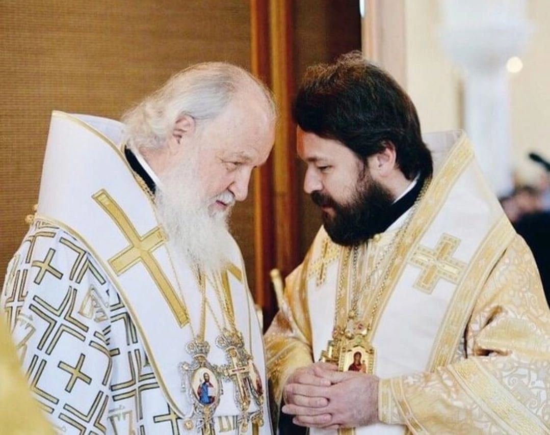 Патриарх РПЦ Кирилл и митрополит Иларион. Фото: соцсети