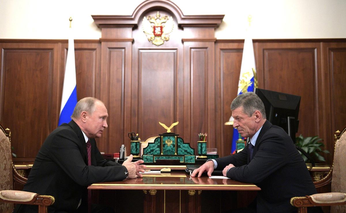Владимир Путин и Дмитрий Козак. Фото: kremlin.ru