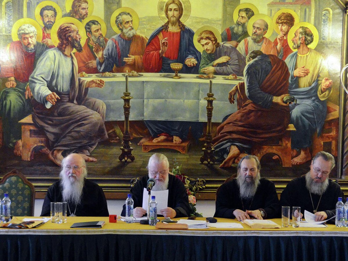 Заседание Церковного суда Русской Православной Церкви, 2 апреля 2012 года. Фото:  patriarchia.ru